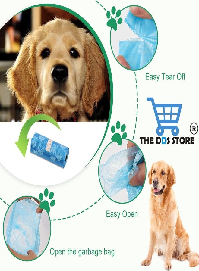 THE DDS STORE Pet Waste Bag, Random Color Printrd Pet Poop Bag Disposal Waste Bags Scoop Doggy Poop Bag (15 Rolls (225 Bag)) - Image 4